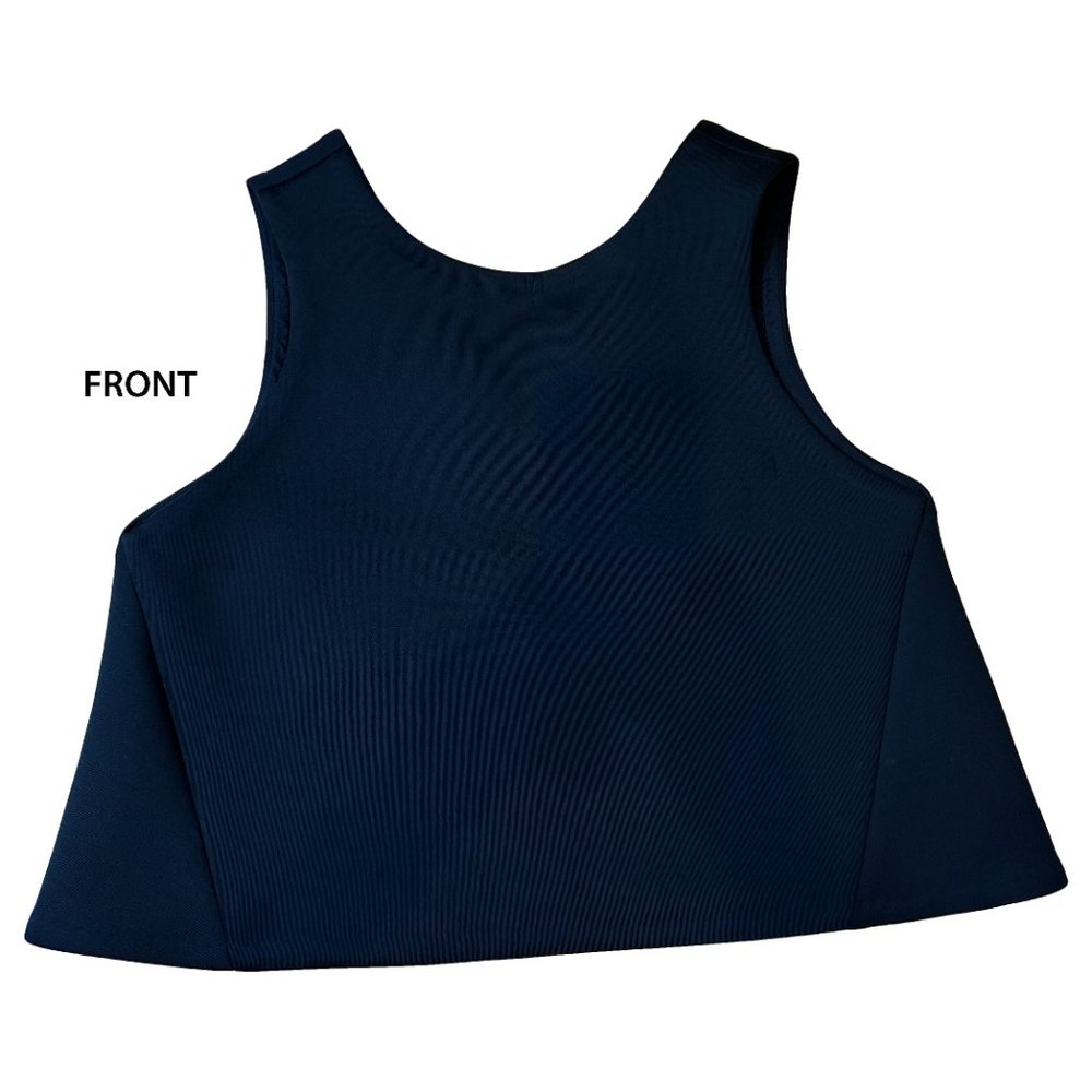 NWT Club Monaco Sleeveless Fylla Top Chemise Soot Black XS